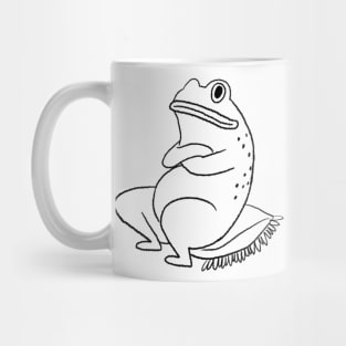 Frog on a pillow Mug